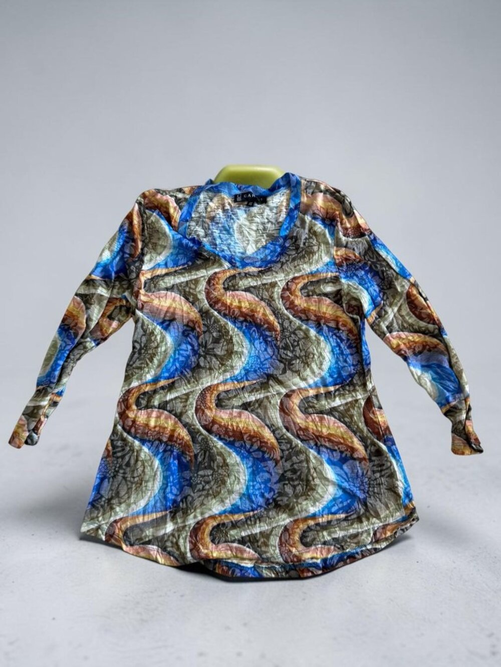 CARINE Multicolor 3/4 Sleeve Shirt Size XS